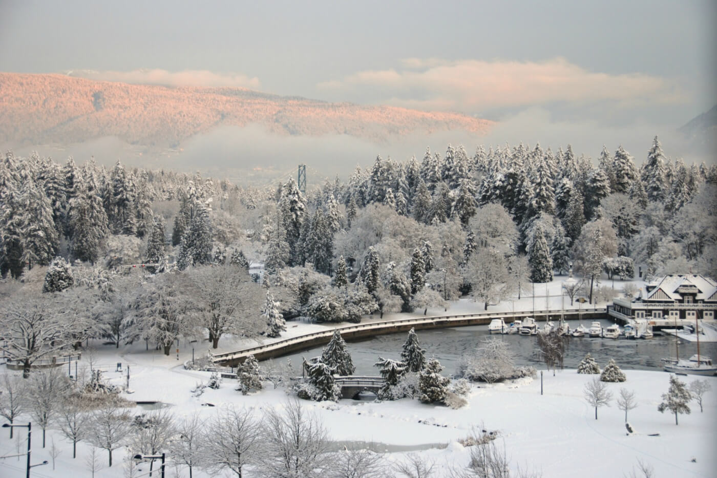 Stanley Park Vancouver winter