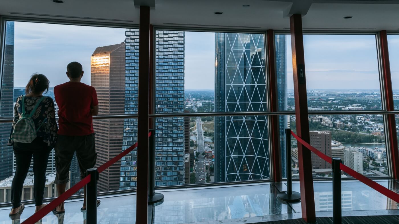 Aussicht vom Calgary Tower